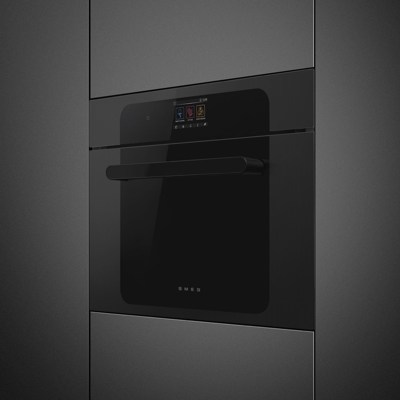 Smeg SO4204M2PB Kompakt-Mikrowellenbackofen in Schwarz – Ansicht 2