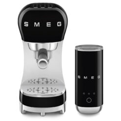 SMEG ECF12BLEU Siebträgermaschine in Schwarz